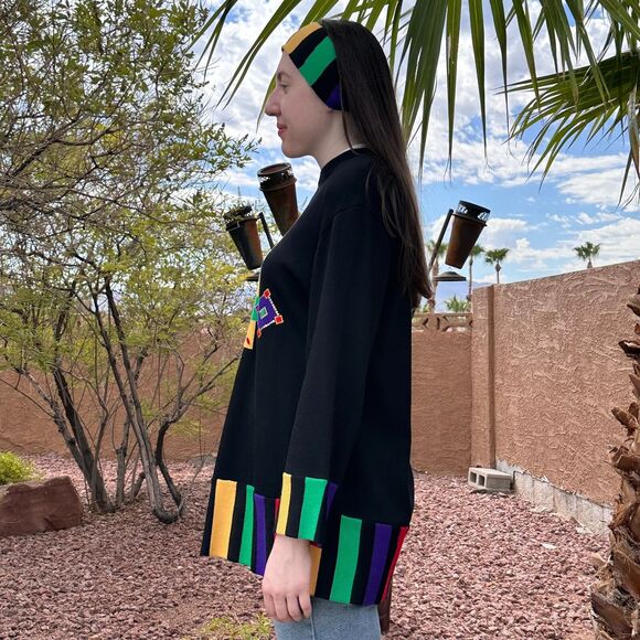 Vtg St John Sportswear Marie Gray Women's Sweater Small With Headband Made USA - Picture 6 of 9